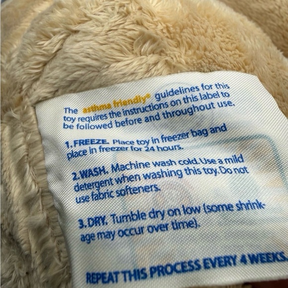 Build A Bear Asthma Friendly Tan Plush Stuffed Animal Teddy Bear Toy - Picture 8 of 8